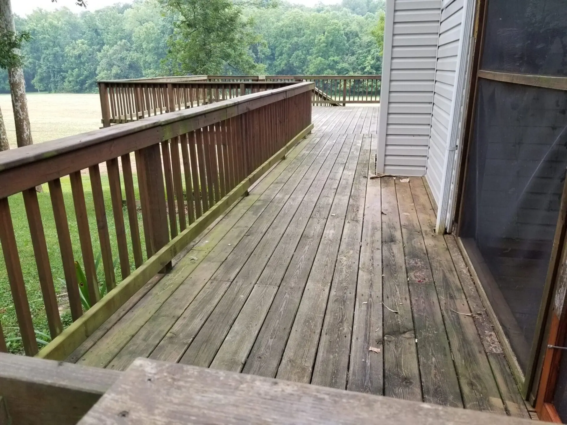 Before Deck Power Wash