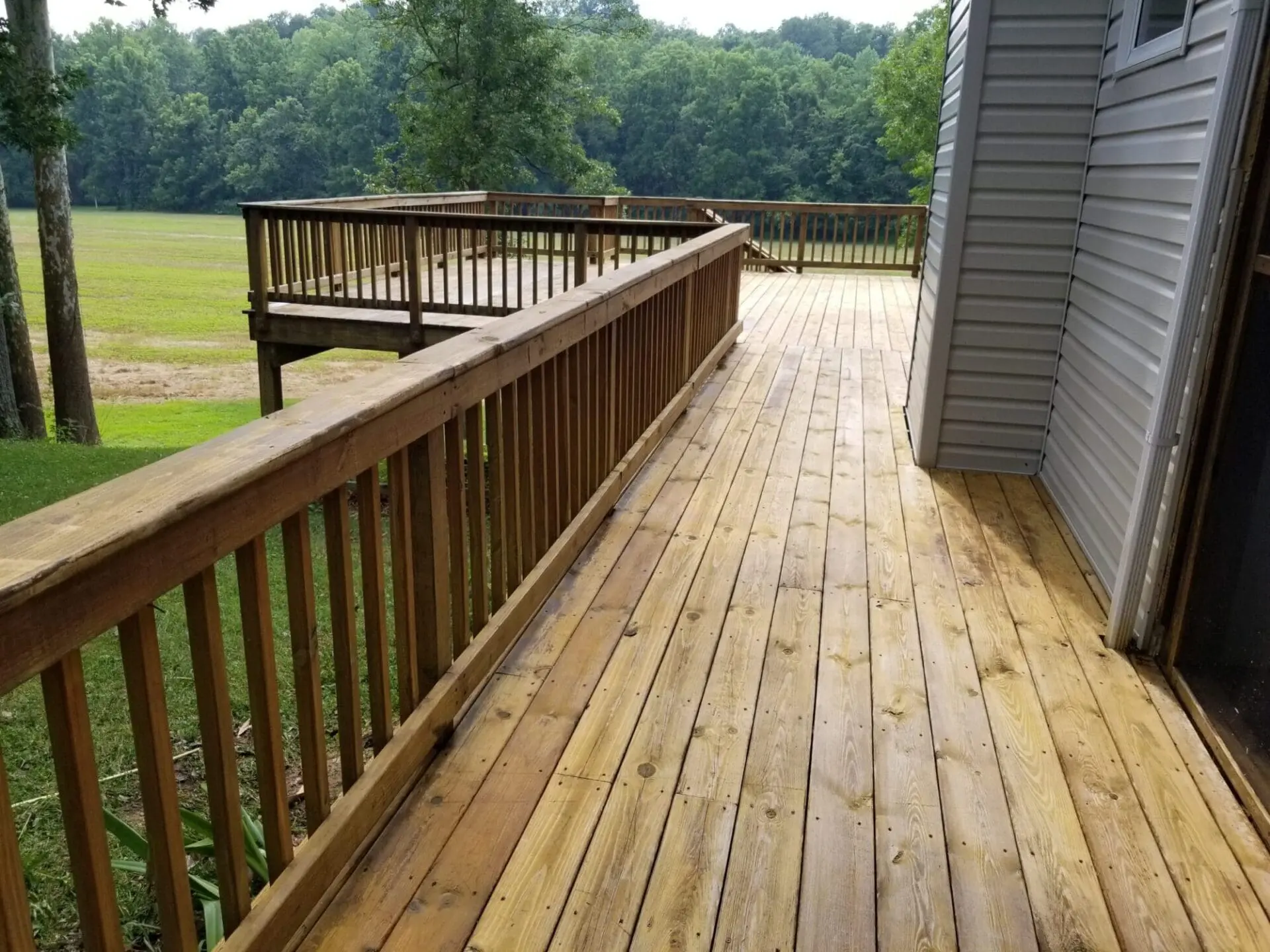 After Washing Deck