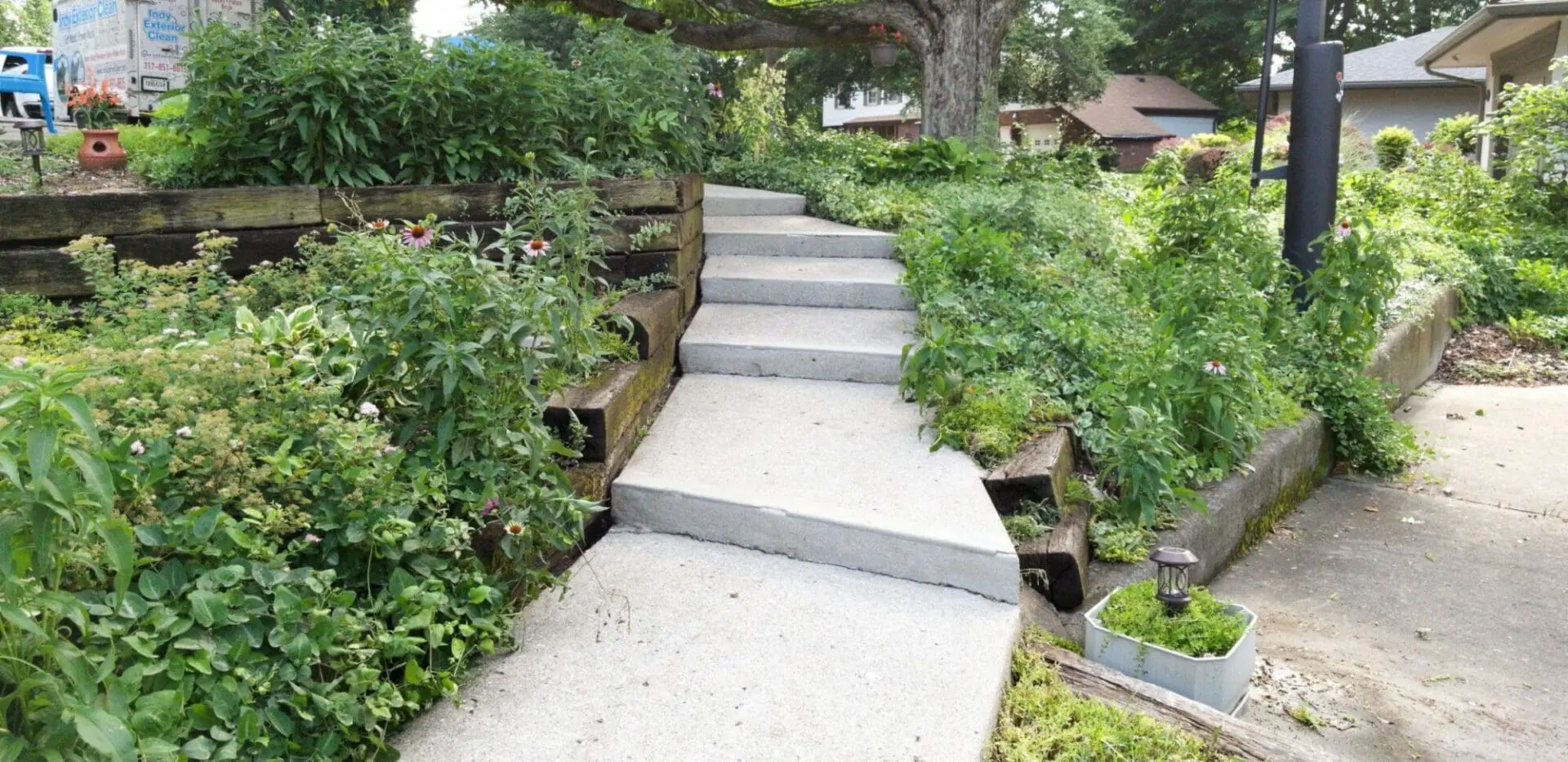 Clean Cement Steps