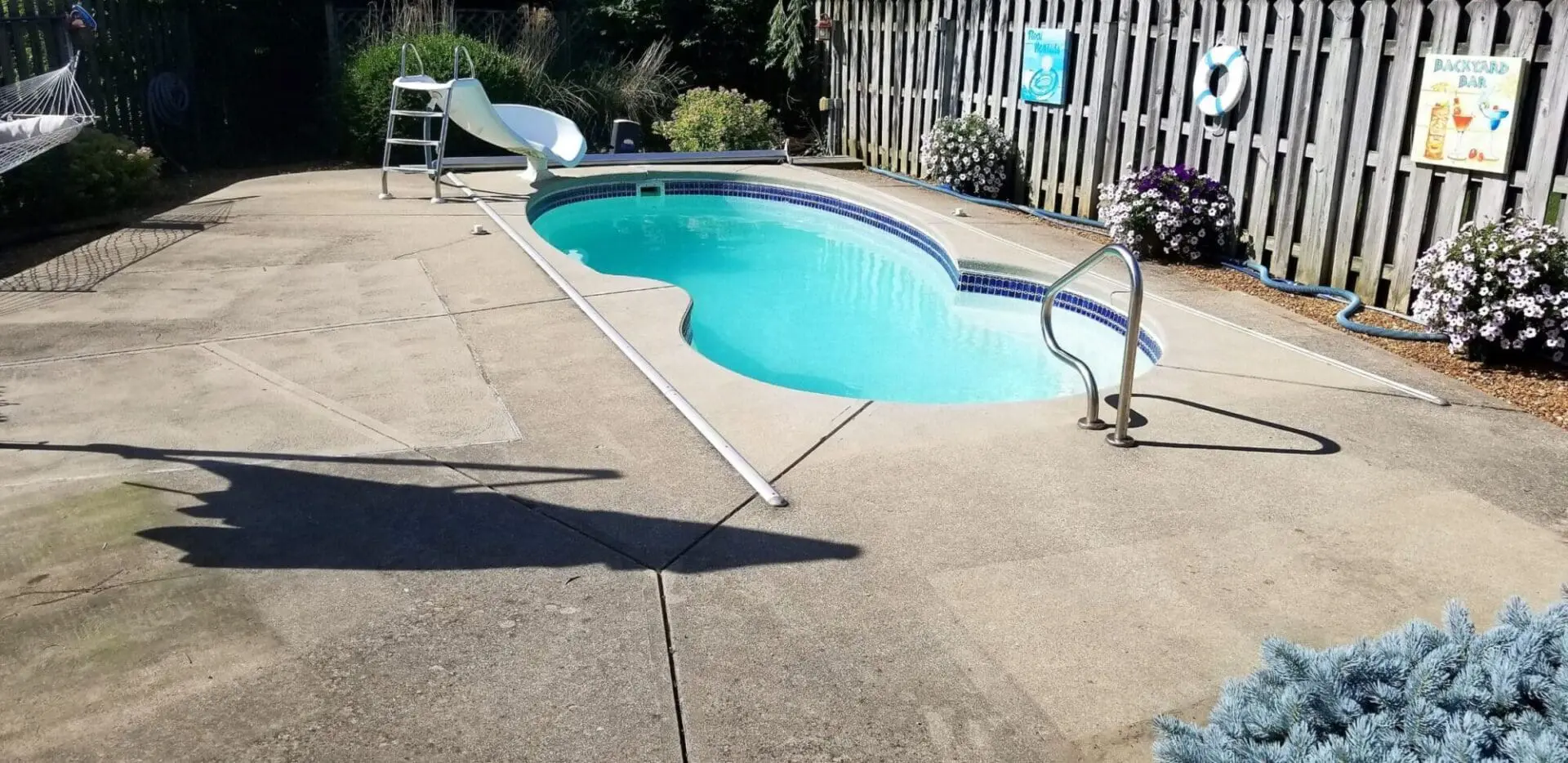 Before Pool Wash