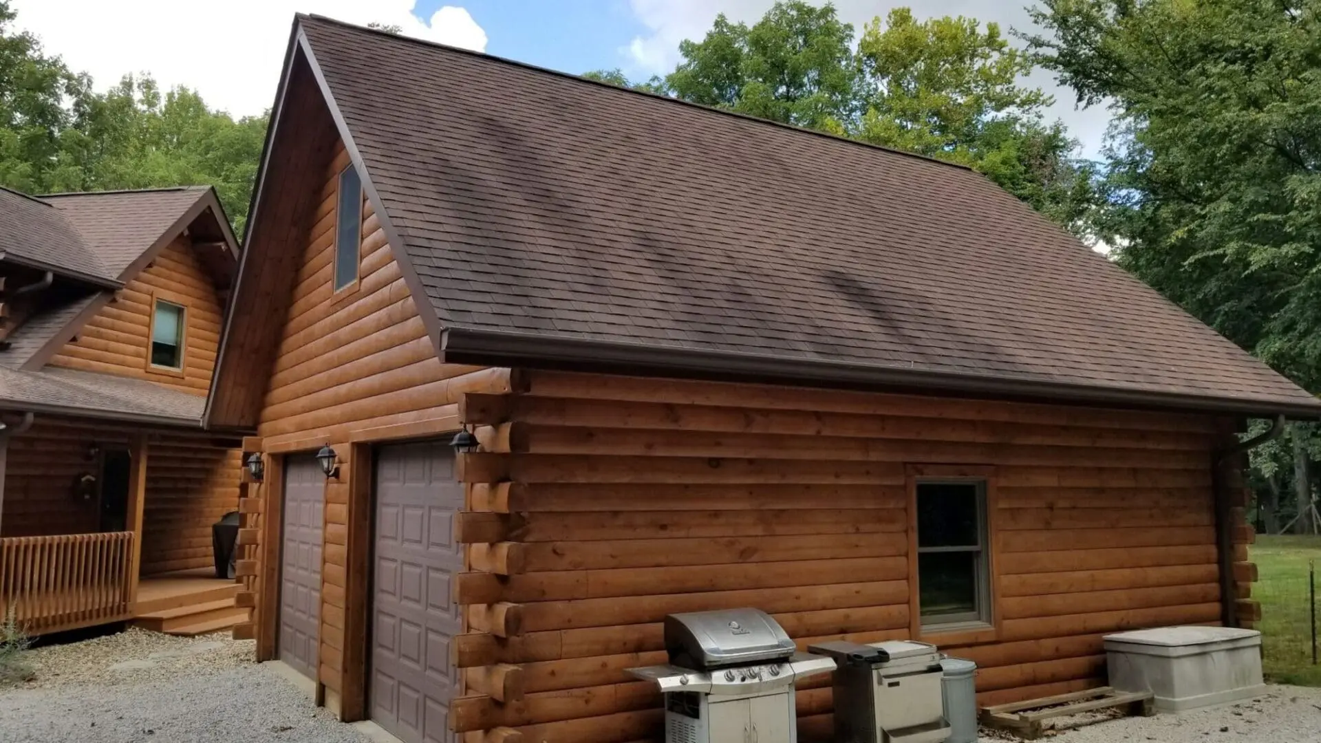 Cabin Roof Stains