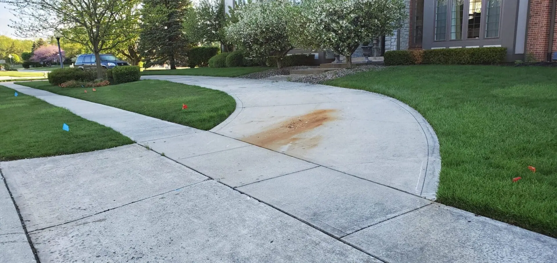 Clean Concrete Driveway Stains Greenwood Indiana