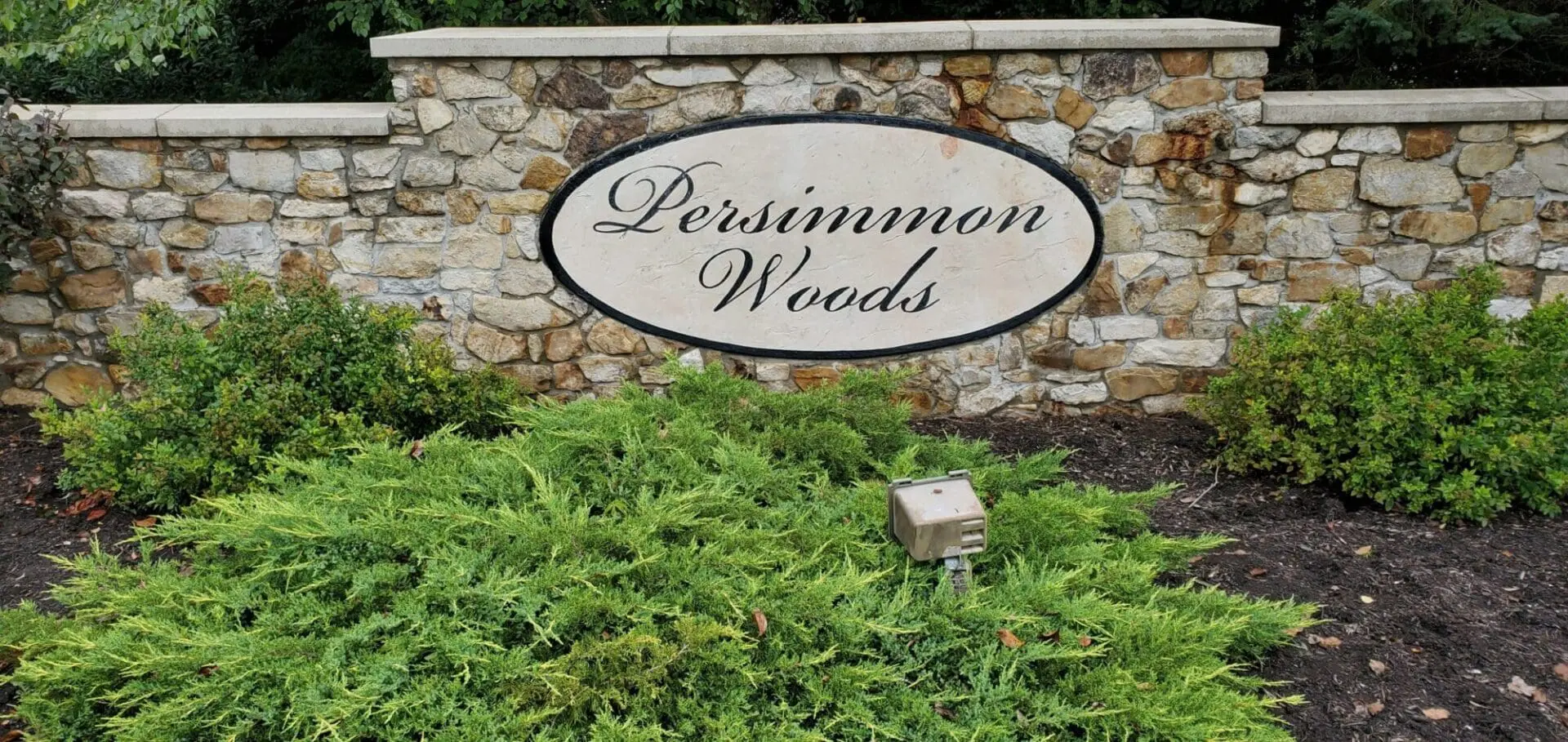 Neighborhood Sign Persimmon Woods