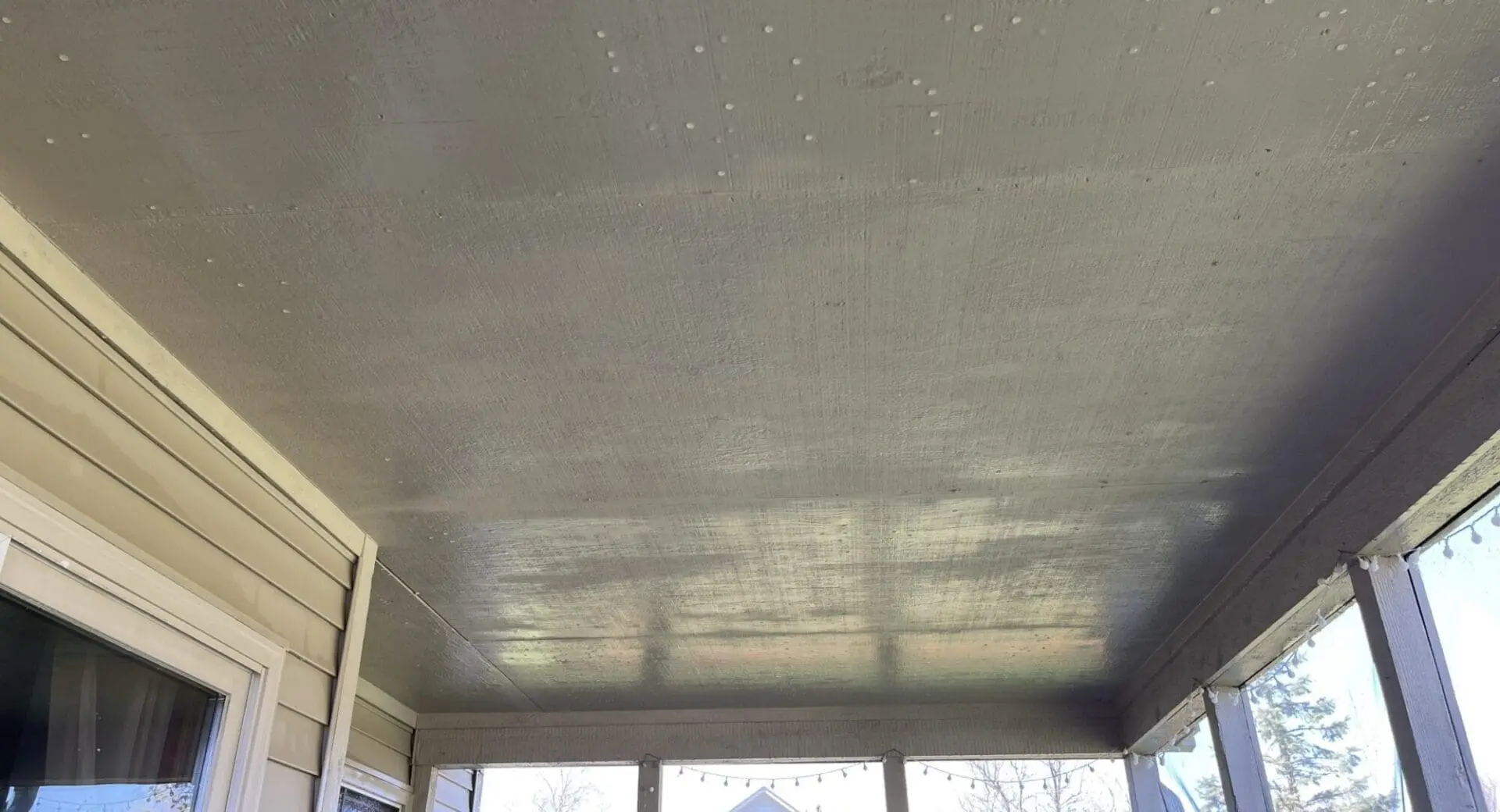 Soft Wash Sunroom Ceiling Indy
