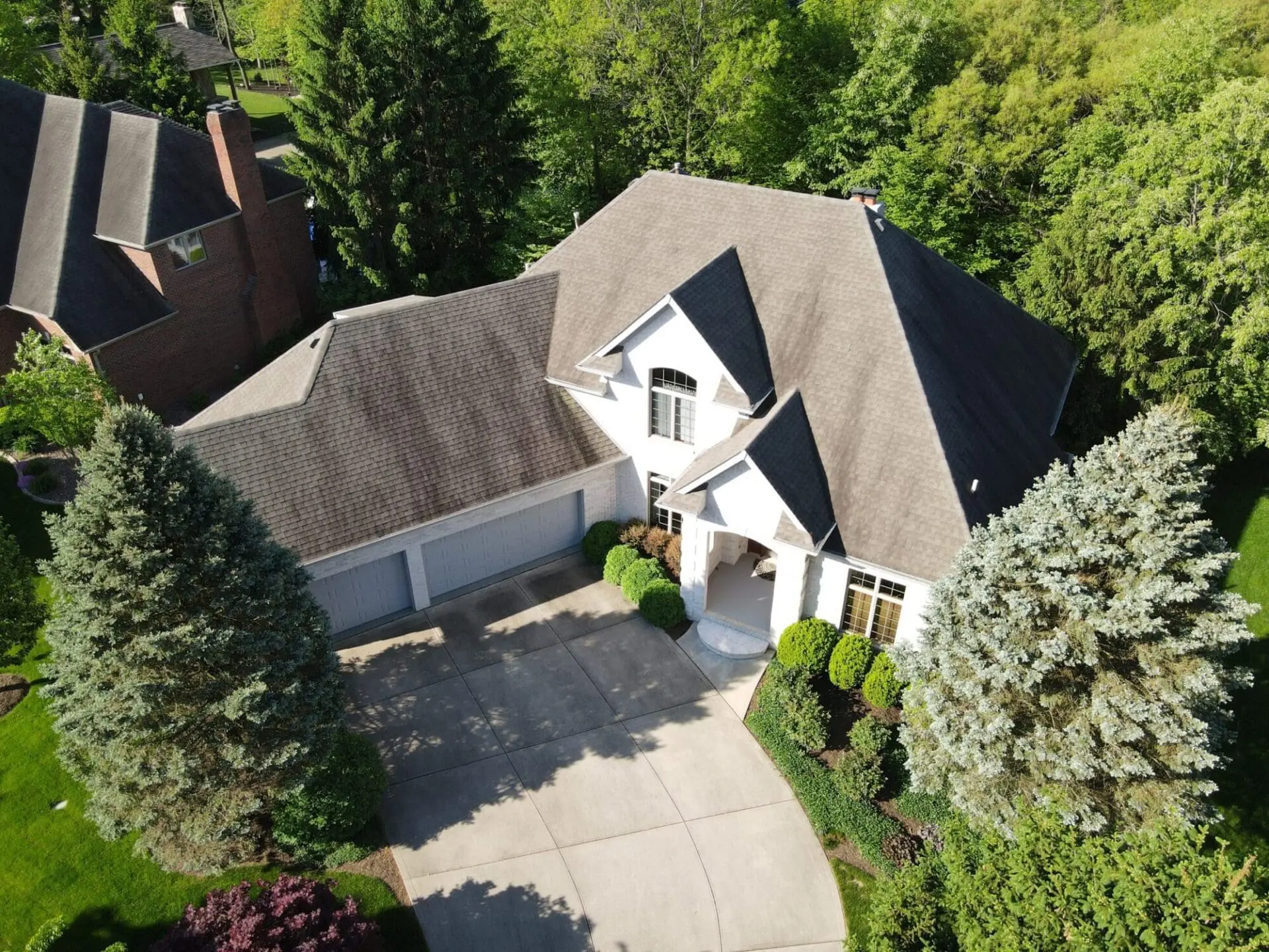 Large Roof Wash Pressure Cleaning Indy
