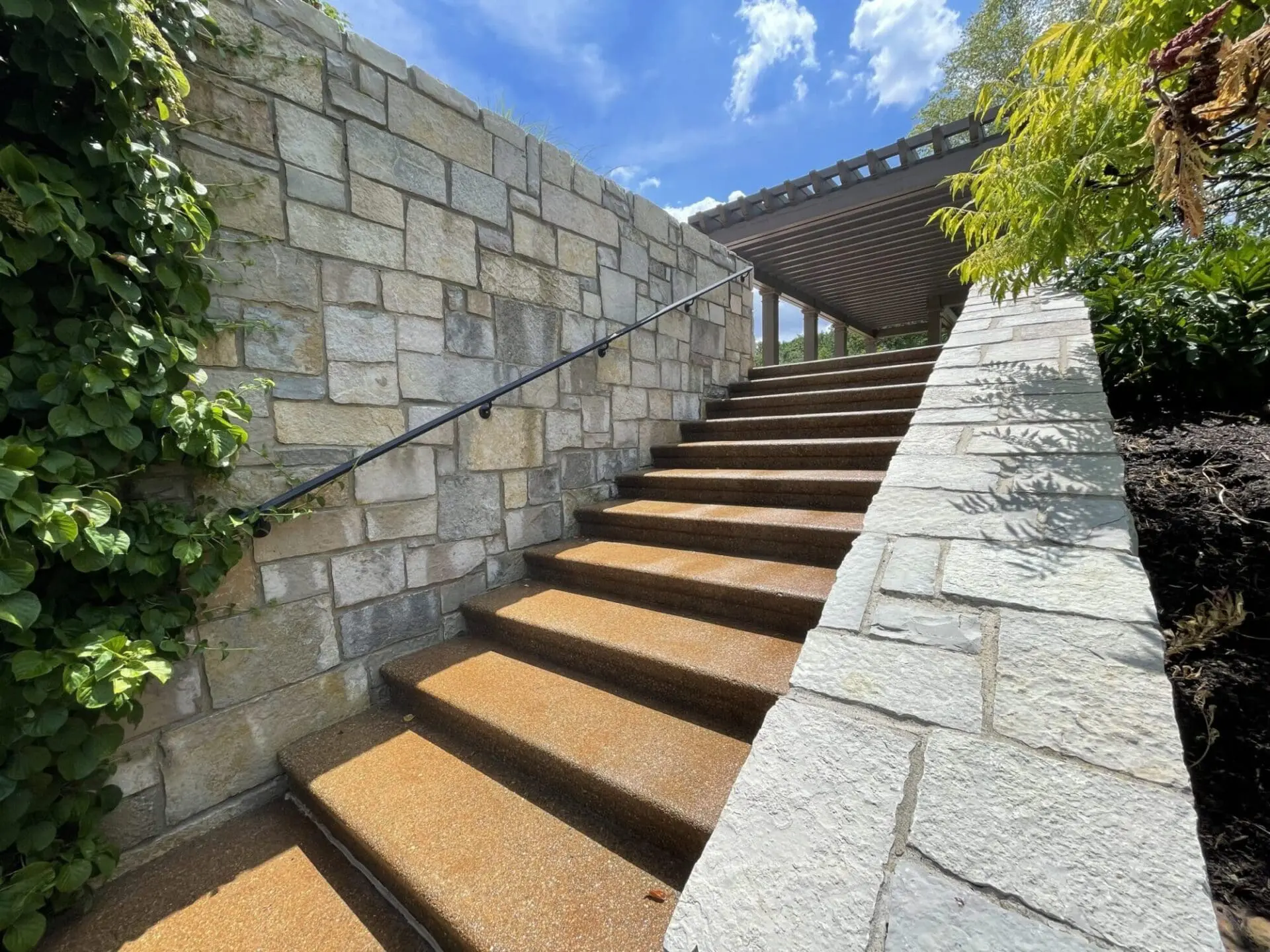 Exterior Stairway Cleaning After Service Indy