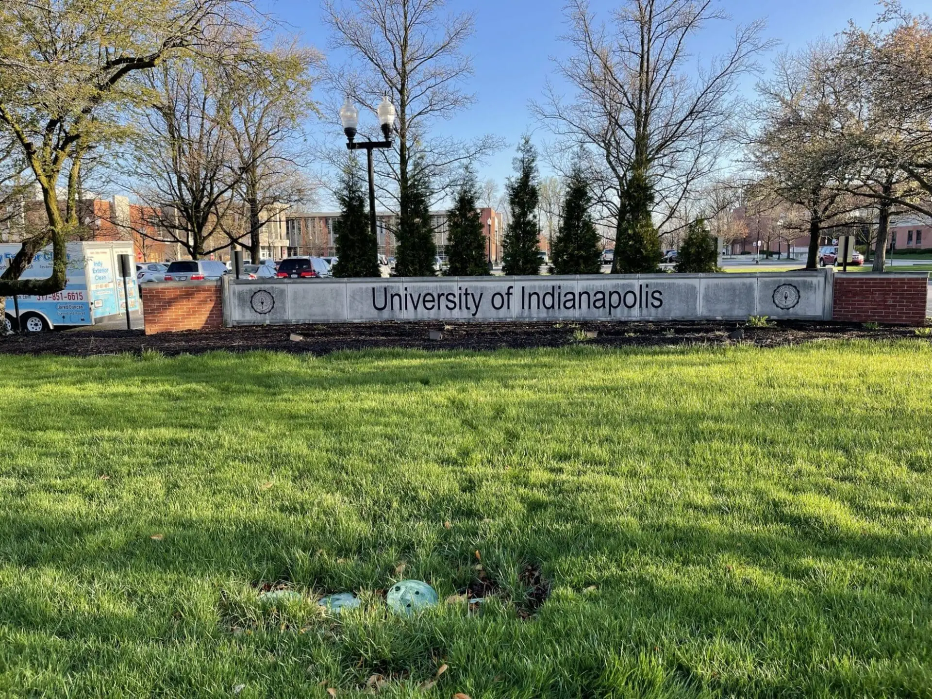 University of Indianapolis Sign Cleaning