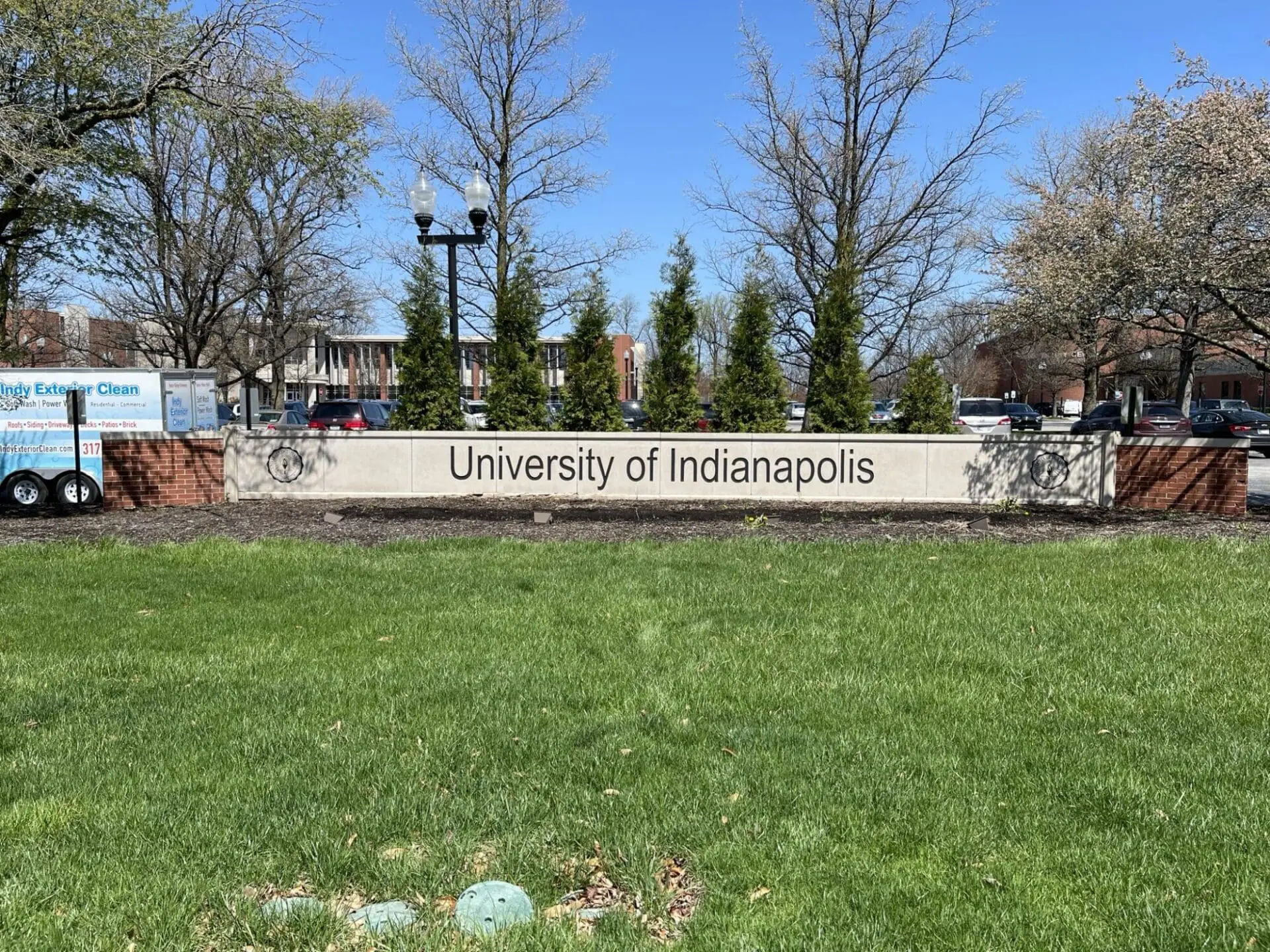University Sign Cleaning