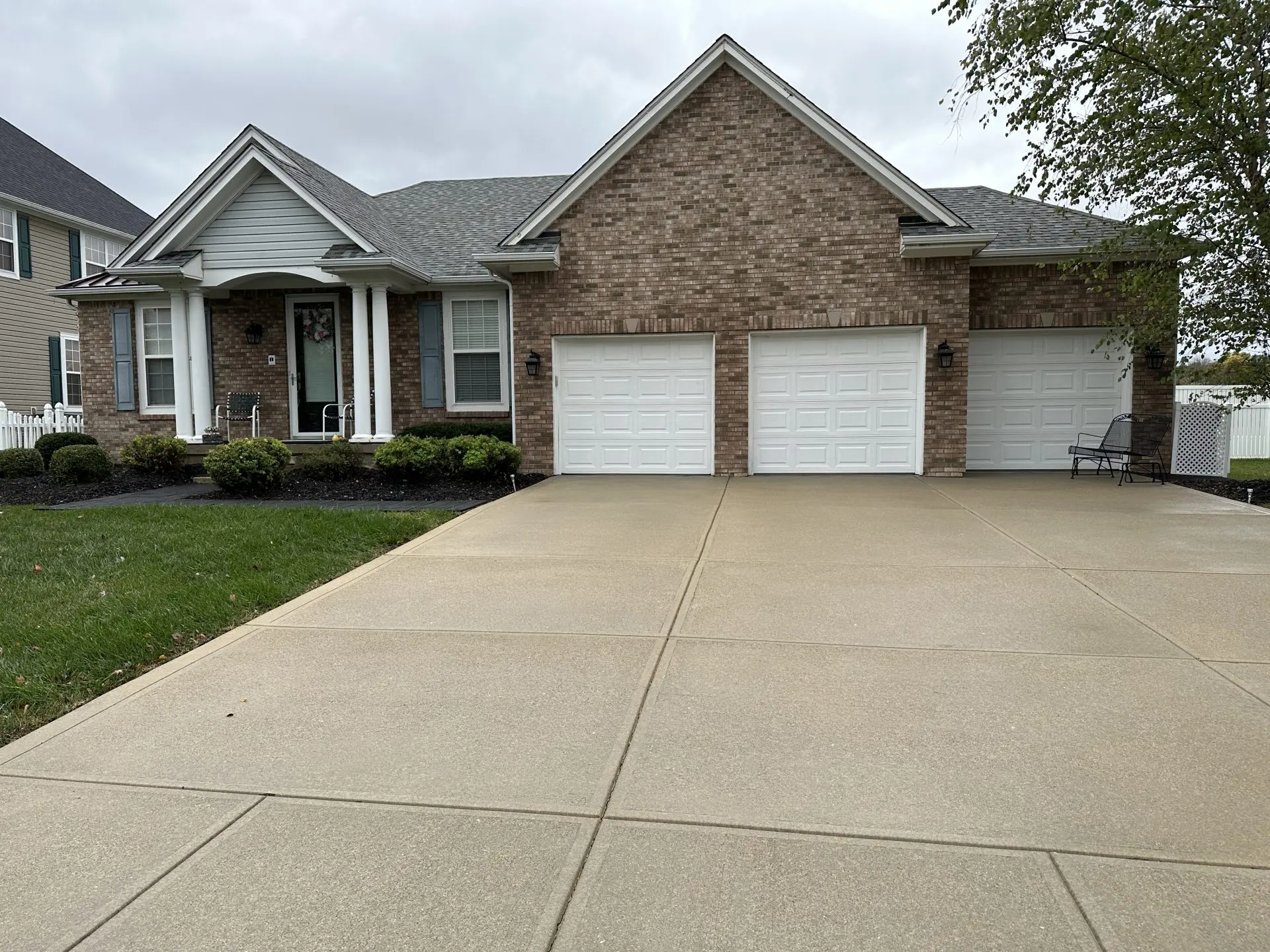 Driveway After Pressure Cleaning Indianapolis