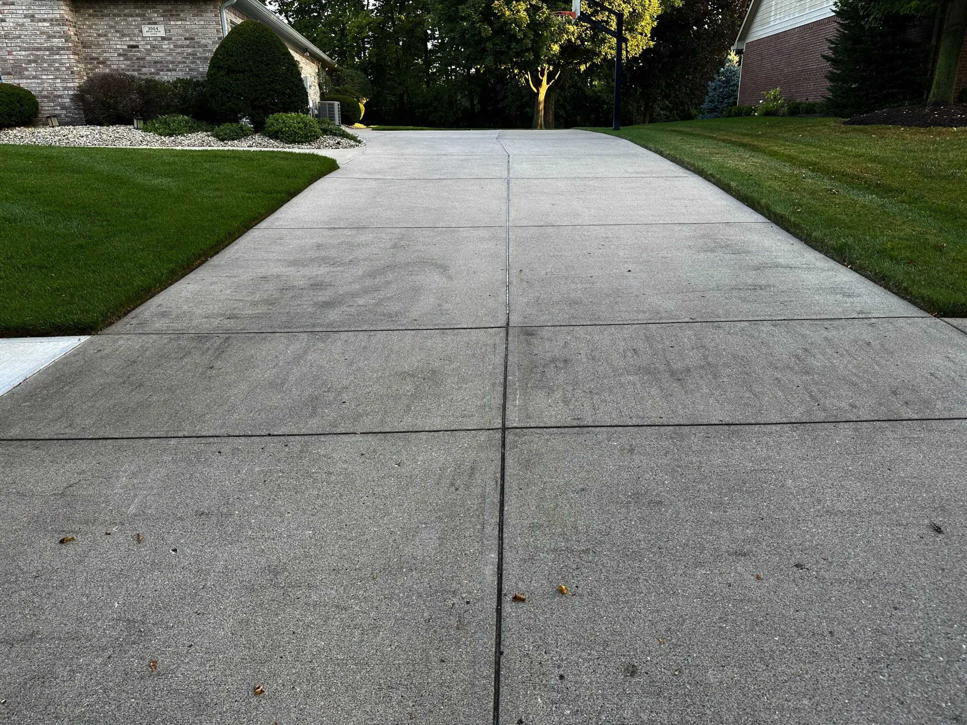 Before Driveway Cleaning Pressure Washing Indianapolis
