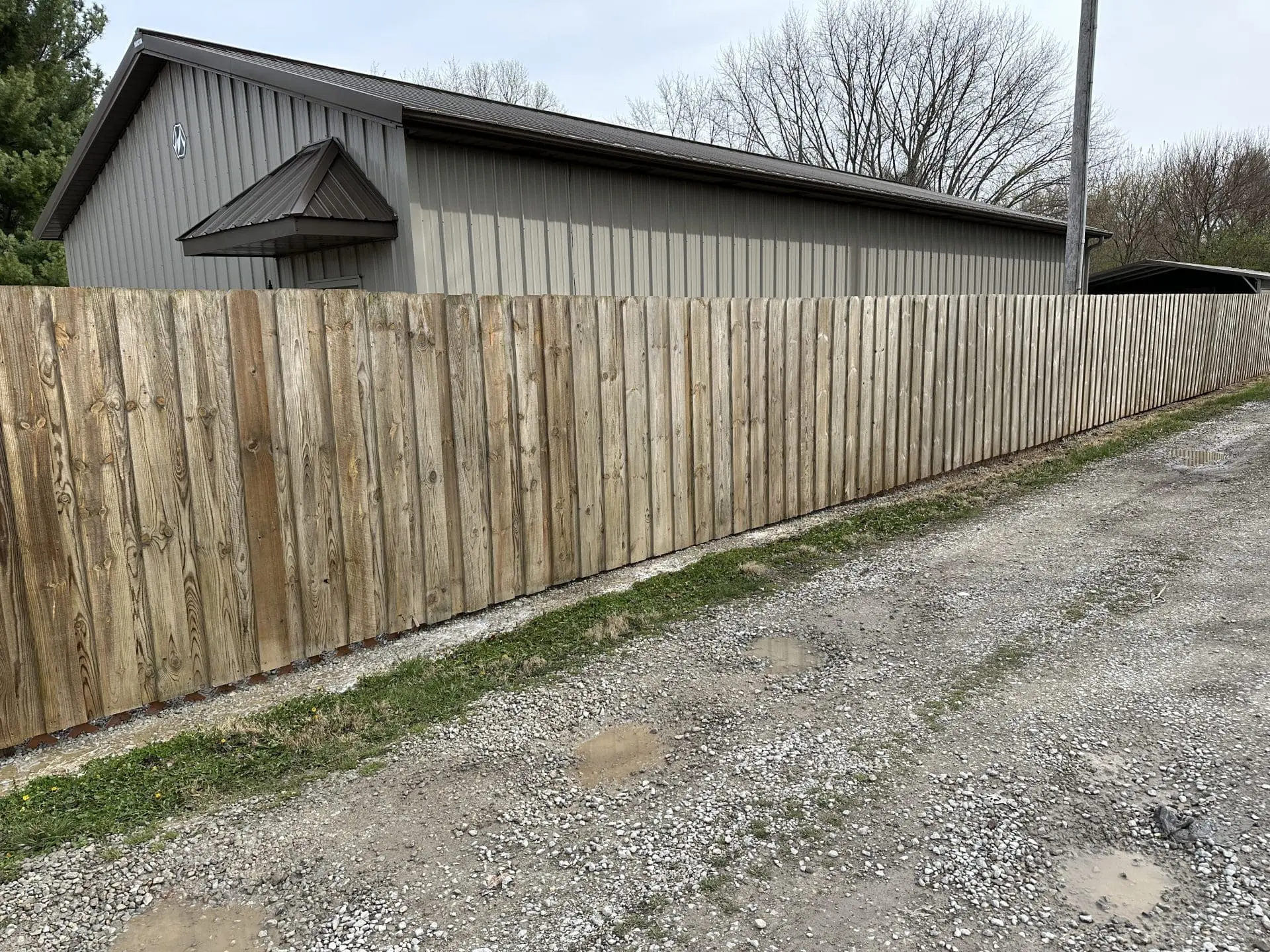 Cleaned Wooden Fence After Pressure Washing Greenwood IN