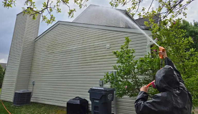 showing exterior cleaning extends siding life through soft washing maintenance